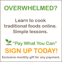 Learn the fundamentals of traditional cooking in a 14-lesson multi-media online class!