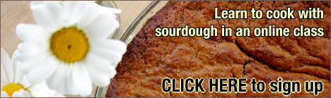 Learn to cook with sourdough in an online, multi-media class!